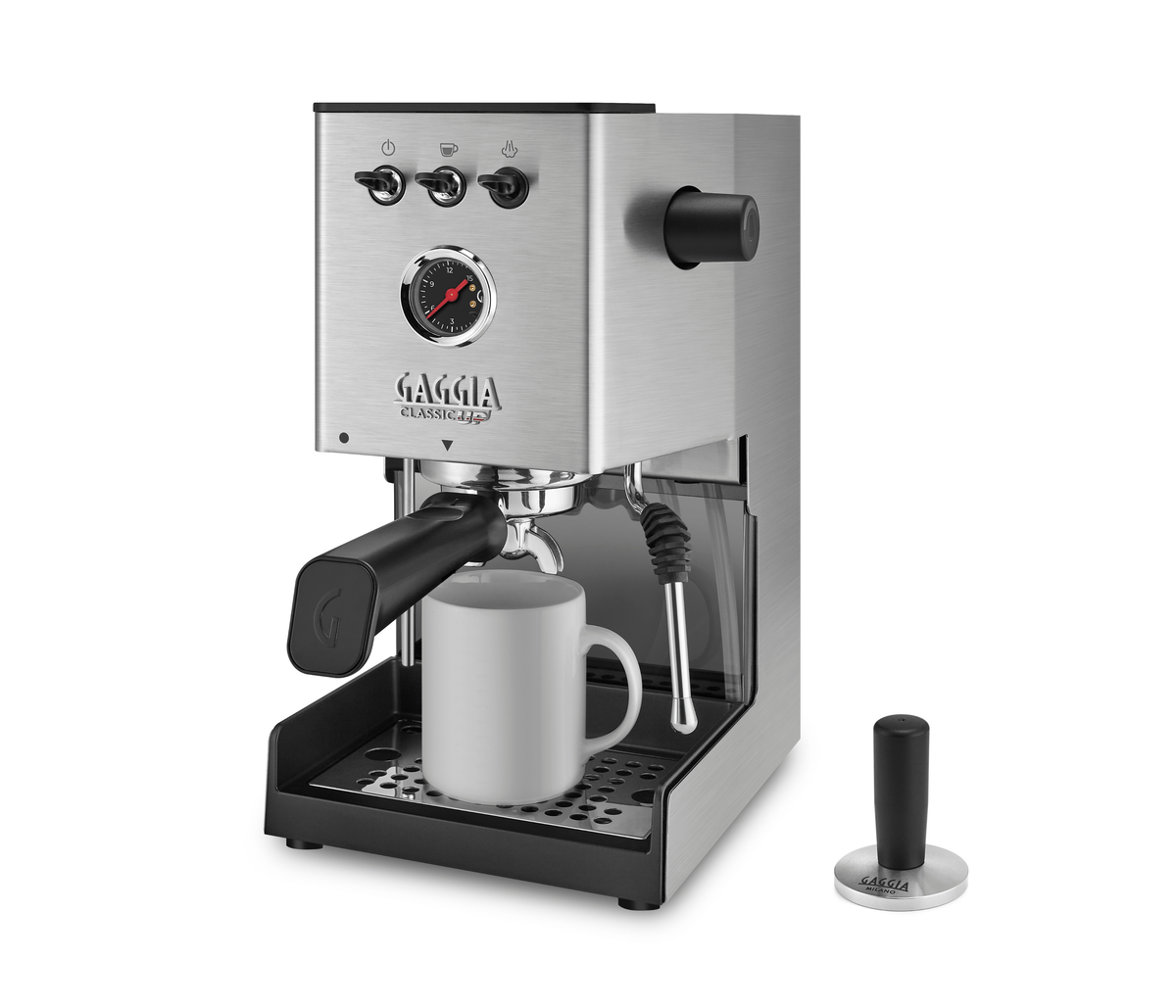 Cafeteira Maquina Gaggia Espresso Manual Classic UP Inox SS