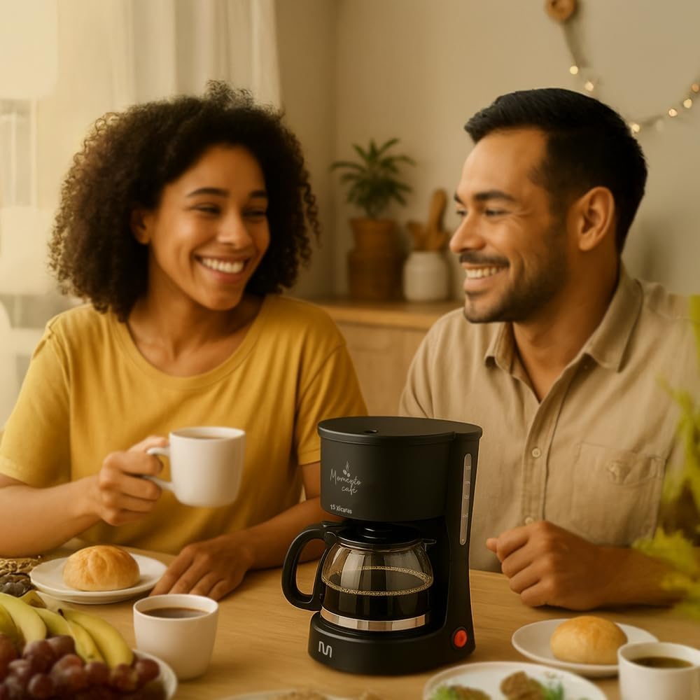 Cafeteira Elétrica 15 Xícaras 600ml com Jarra de Vidro e Filtro Reutilizável GO035