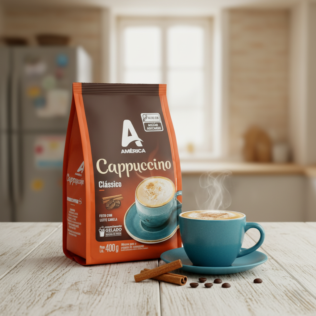 Cappuccino em Pó Solúvel América Clássico1kg