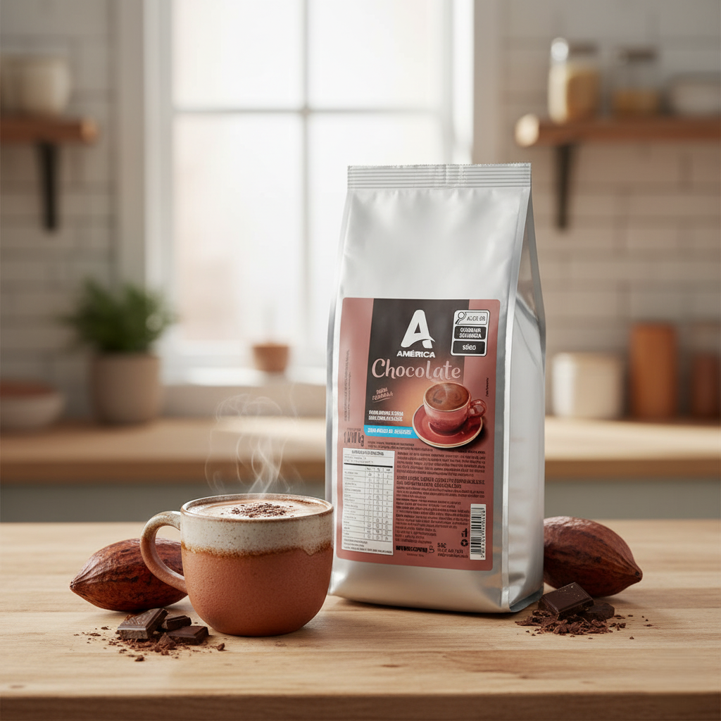 Preparo pó Sabor Chocolate s/ Adição de Açúcar América 1,10 kg