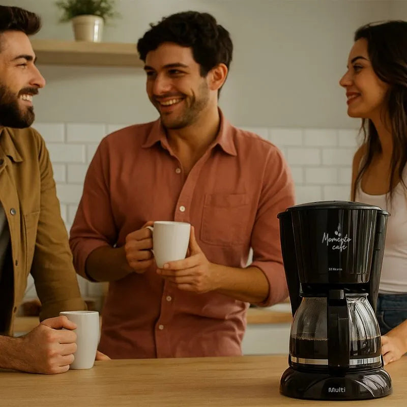 Cafeteira Elétrica 32 Xícaras Filtro Reutilizável e Colher Dosadora 127v Multi - GO037