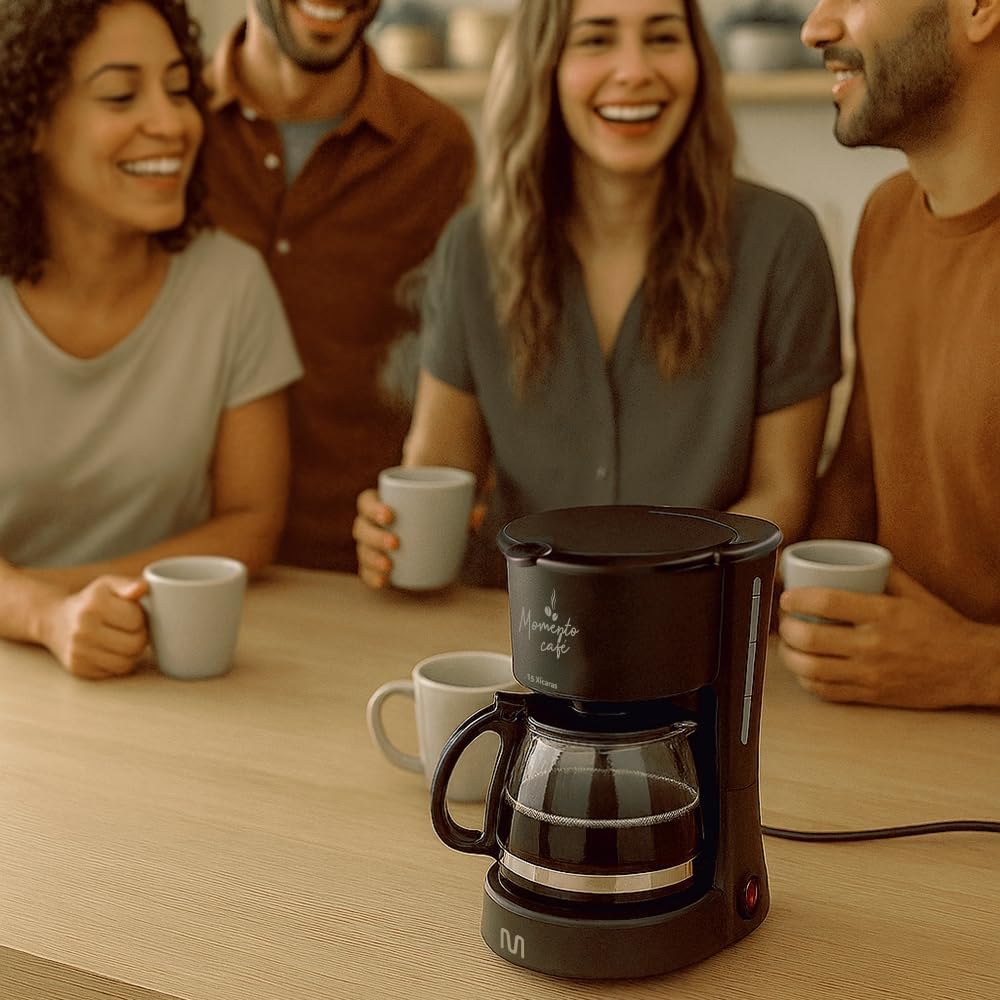 Cafeteira Elétrica 15 Xícaras 600ml com Jarra de Vidro e Filtro Reutilizável GO035