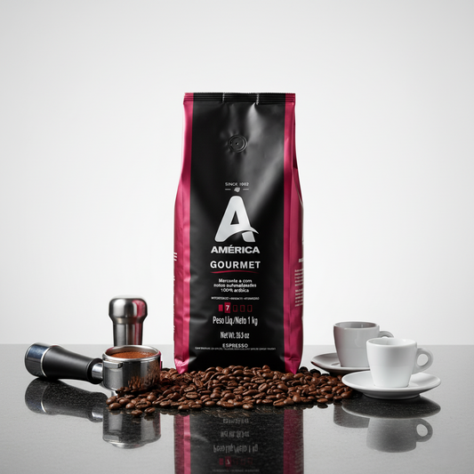Café Em Grãos Gourmet América 100% Arabica 1kg