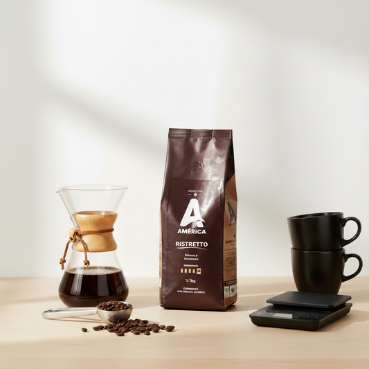 Café Torrado em Grãos América Ristretto 1Kg