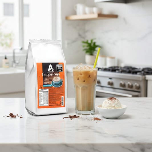 Preparo pó Sabor Cappuccino s/ Adição de Açúcar América 1,000 kg